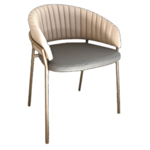 C008-1 - DEERE 北歐簡約輕奢華餐椅 (粉咖)