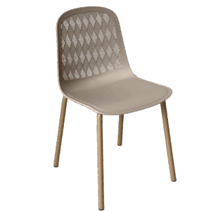 C011-4 - Mesh 網狀餐椅(奶茶)