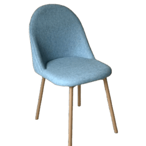 C002-2 - DIAMOND 菱格紋設計餐椅 (古典藍)