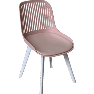 C016-1 - ODGER 直條紋餐椅 (粉)