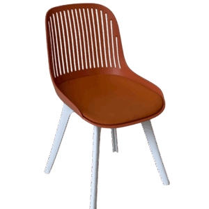 C016-4 - ODGER 直條紋餐椅 (橘)